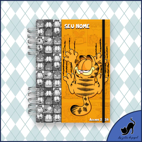 Agenda 2026 personalizada com marcador de página - Garfield - comprar online