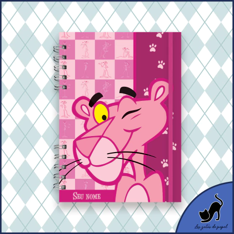 Caderno personalizado com marcador de página - A Pantera Cor-de-rosa (The Pink Panther) - comprar online
