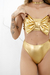 Biquíni Laço Metalizado Dourado - comprar online