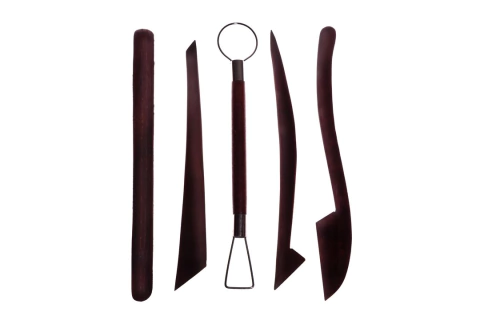 Kit de 5 herramientas de madera. Largo 20cm