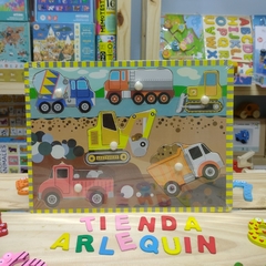 ENCASTRE ROMPECABEZAS CON CLAVITOS - TIENDA ARLEQUIN 