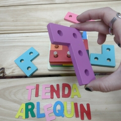 Imagen de CUBO DE ENCASTRE TIPO TETRIS