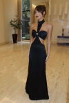 Vestido Georgia acetinado