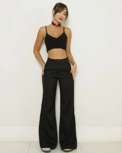 Calça de alfaitaria preta na internet