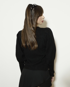 Blusa manga borboleta tricot - loja online