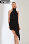 Vestido Luna assimétrico preto - comprar online