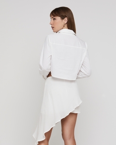 Imagem do Saia assimétrica babados off white