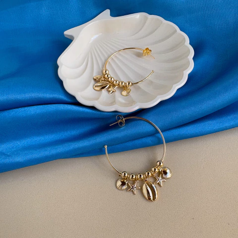 Brinco Rosmarino - Argola Ouro - comprar online