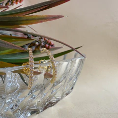 Earhook Tutto - Cravejado Ouro - loja online