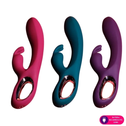 Ton Vibrador Ponto G com Estimulador Rabbit