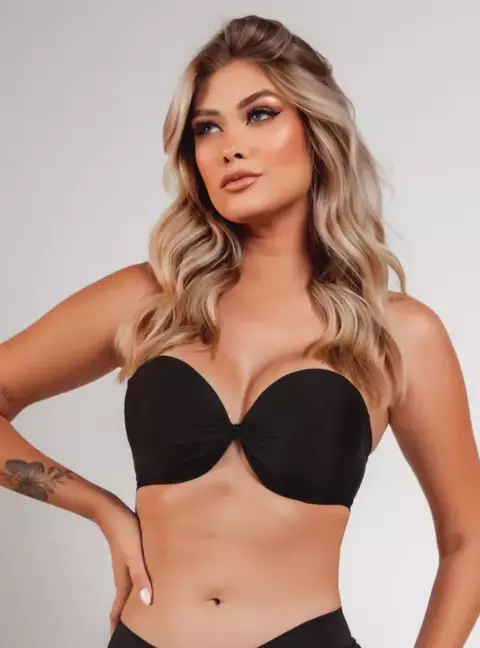 Sutia Tomara Que Caia Super Sustentacao Preto 5311 Cor:Preto;Tamanho do Bojo:M (44);Largura do Torax:(76 a 80 cm) M