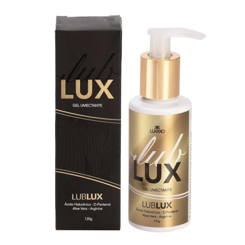 Lub Lux - Lubrificante Neutro com Acido Hialuronico - D-Pantenol - Aloe Vera - Arginina - Frasco 120ml