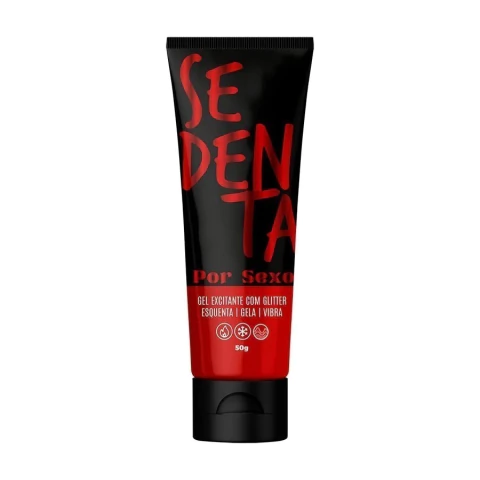 Sedenta Por Sexo Gel Comestivel com Glitter 50g