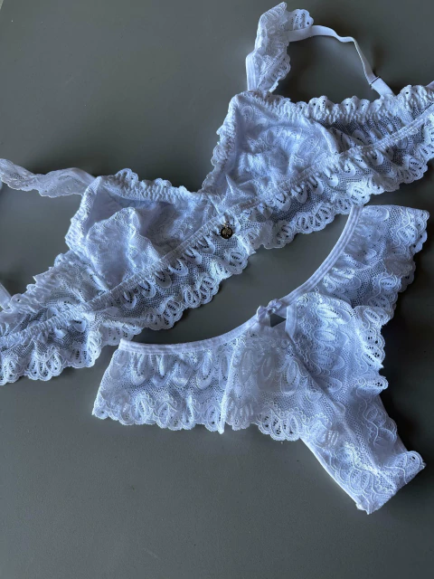 Lingerie Aline- Cor Branco - Tam: P