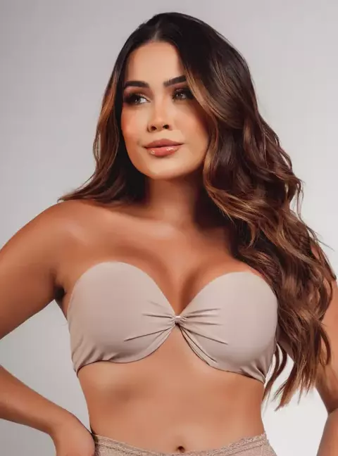 Sutia Tomara Que Caia Super Sustentacao Bege 5311 Cor:Bege;Tamanho do Bojo:G (46);Largura do Torax:(74 a 78 cm) G/P