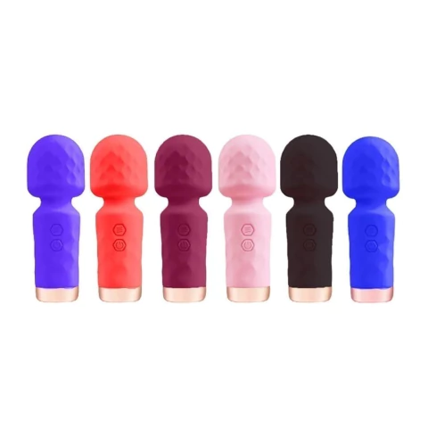 Mini Varinha Mágica Massageador com Toque Aveludado - Recarregável