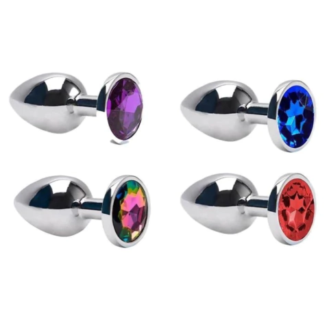 Plug Anal Aço Brilhante (M)