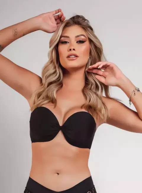 Sutia Tomara Que Caia Super Sustentacao Preto 5311 Cor:Preto;Tamanho do Bojo:GG (48);Largura do Torax:(90 a 100 cm) GG/X