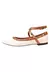 Sapatilha Feminina Bico Fino Alicia Branco Spike - Gizza Shoes Calçados e acessórios femininos