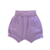 Shorts com cintura Pró-conforto - Bebê Habitué - Lavanda