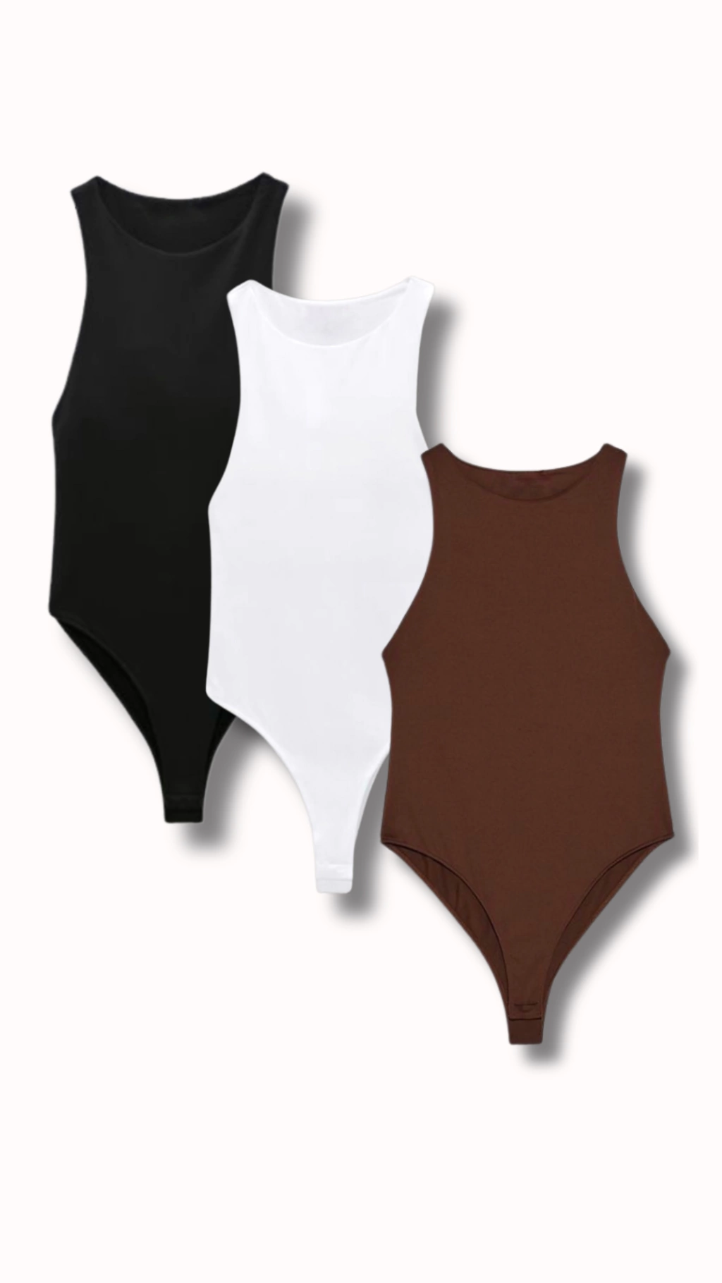 Kit basic body moly 3 unidades - preto, branco e marrom