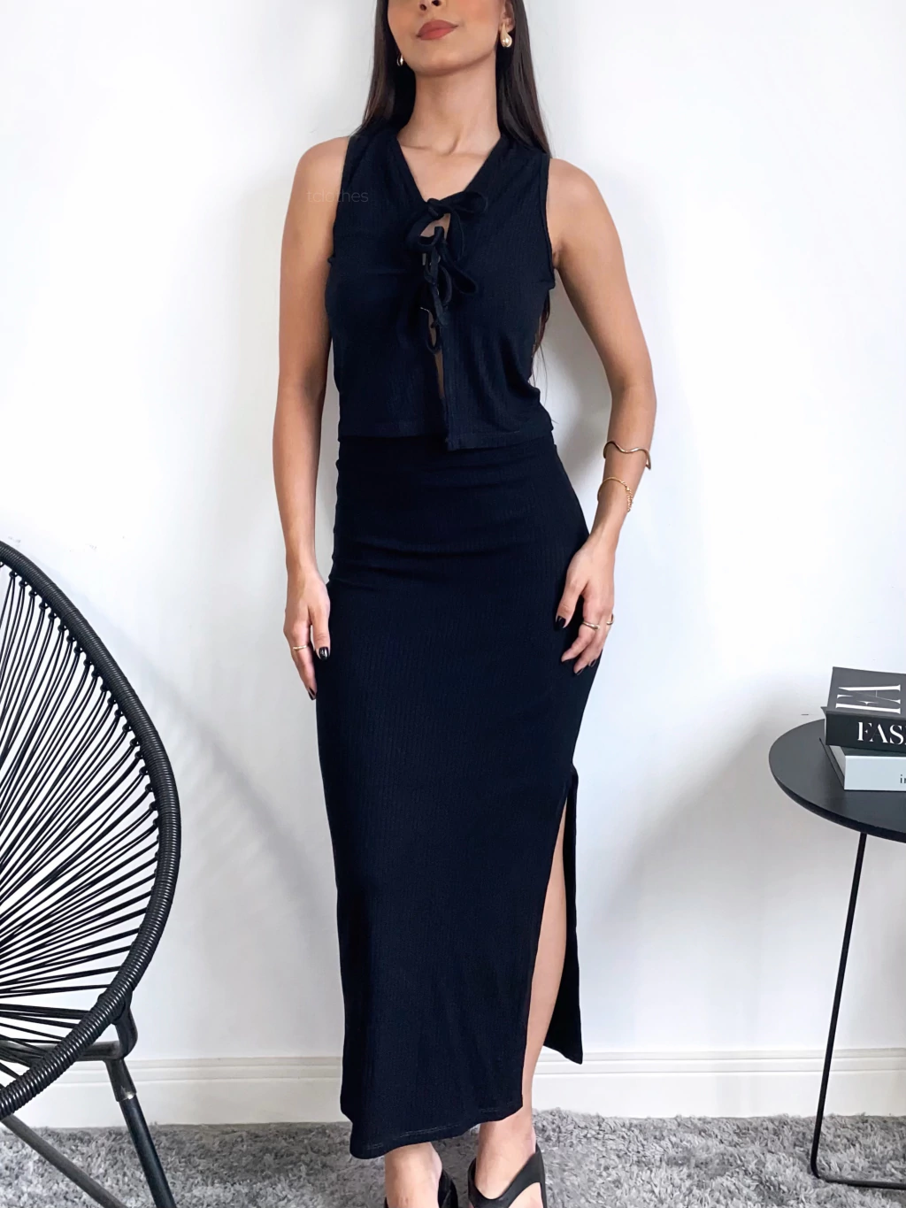 Conjunto Monica - Preto