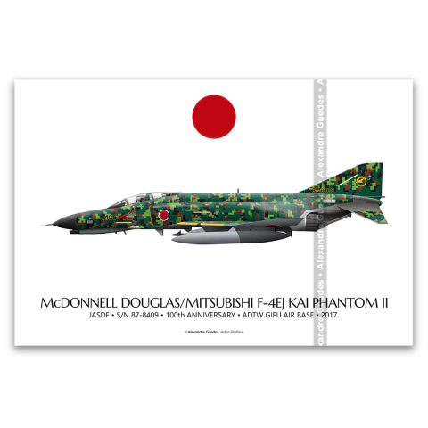 MCDONNELL DOUGLAS F-4EJ KAI PHANTOM II, JASDF, S/N 87-8409, 100th ANNIVERSARY ADTW GIFU AB, 2017.