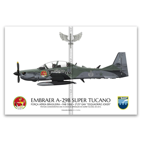 Embraer A-29B Super Tucano, FAB 5952, 2nd/5th GAV "10 Years of Operation"