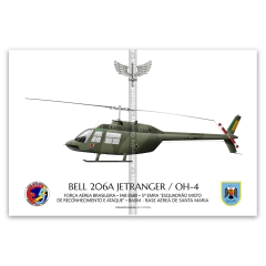 Bell 206A JetRanger / OH-4 , FAB 8580, 5 EMRA, Base Aérea de Santa Maria