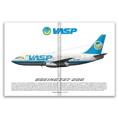 Boeing 737-200, PP-SMR, VASP, última pintura. - comprar online