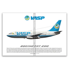 Boeing 737-200, PP-SMR, VASP, last paint. - buy online