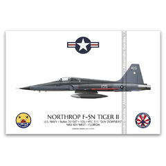 NORTHROP F-5N TIGER II, U.S. NAVY, BuNo 761547, 105, VFC-111.