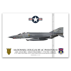 MCDONNELL DOUGLAS RF-4C PHANTOM II, USAF, S/N 65-0833, 117th TRW, 106th TRS.