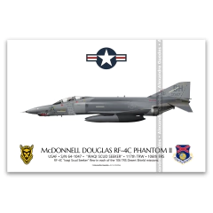 MCDONNELL DOUGLAS RF-4C PHANTOM II, USAF, S/N 64-1047, 117th TRW, 106th TRS.