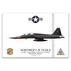 NORTHROP F-5F TIGER II, U.S. NAVY, BuNo 761580, AF 20, VFC-13.