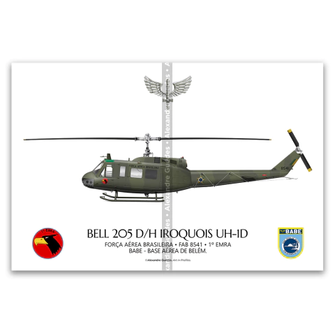 Bell 205 D/H Iroquois UH-1H, FAB 8541, 1º EMRA, BABE