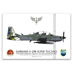 Avião Embraer A-29B Super Tucano, FAB 5949, 2º/5º GAV " Esquadrão Joker", BANT. - (cópia)