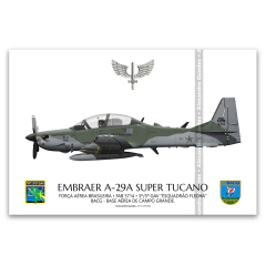 Avião Embraer A-29A Super Tucano, FAB 5714, 3º/3º GAV "Esquadrão Flecha", BACG.