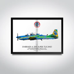 Poster A-29A Super Tucano, FAB 5712: Um show da Esquadrilha da Fumaça. on internet
