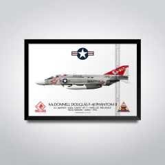 MCDONNELL DOUGLAS F-4J PHANTOM II, U.S MARINES, BuNo 153818, WT-7, VMFA-232. - buy online