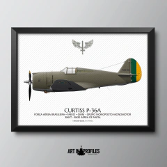 Poster Curtiss P-36A, FAB 02 - buy online