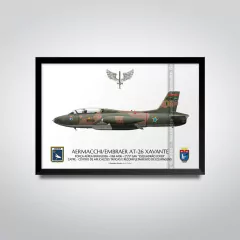AERMACCHI/EMBRAEAT-26 XAVANTE, FAB 4496, 2º/5º GAv - comprar online