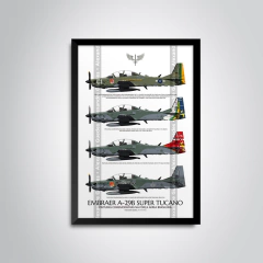 Embraer A-29B Super Tucano, Cuadros Conmemorativos de la FAB - comprar online