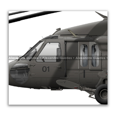 Sikorsky MH-2 / H-60L Black Hawk, EB 3001, 4º BAVEX - Art In Profiles - Os melhores Posters de Aviação
