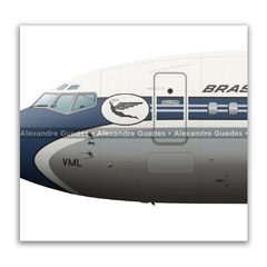 Boeing 737-200, PP-VMJ, Varig - Art In Profiles - Os melhores Posters de Aviação