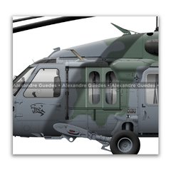 Sikorsky H-60L Black Hawk, FAB 8916, 5º/8º GAV, Esquadrão Pantera - Art In Profiles - Os melhores Posters de Aviação