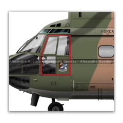 Aerospatiale CH-33 PUMA, FAB 8703, 3º/8º GAV - Art In Profiles - Posters e Livros sobre Aviação
