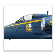 Douglas A-4F Skyhawk, U.S NAVY, BuNo 154983, Blue Angels 1 - Art In Profiles | Posters, Livros e Ilustrações sobre Aviação