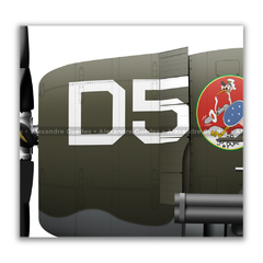 REPUBLIC P-47D-27-RE THUNDERBOLT, S/N 42-26786, D4, 1º GAVCA - (cópia) en internet