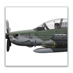 Avião Embraer A-29A Super Tucano, FAB 5714, 3º/3º GAV "Esquadrão Flecha", BACG. en internet